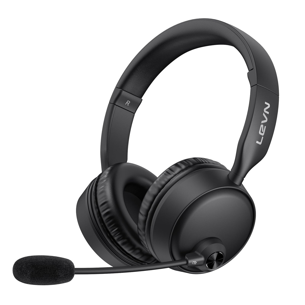 LEVN Bluetooth Headset with Microphone, Wireless Headset with Mic