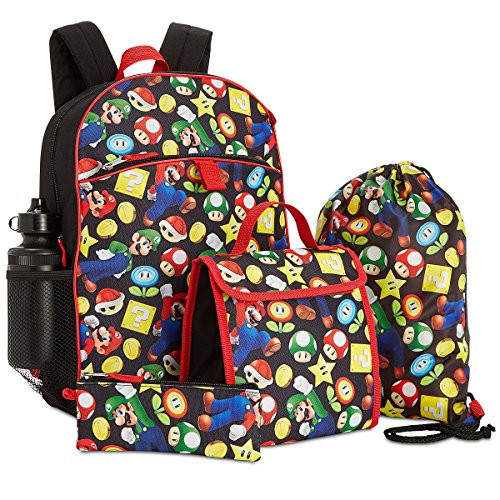 Super Mario Bros. 5 Piece Backpack 