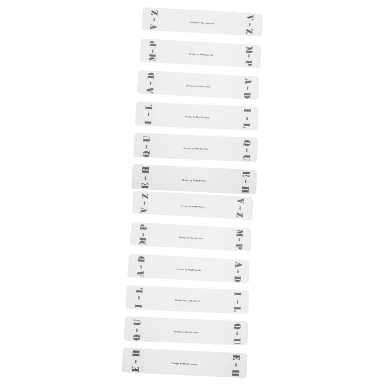STOBOK 12 Pcs Record Sorting Card Record Divider Label Cd ...