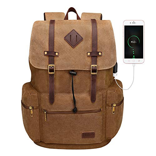 Modoker Vintage Travel Laptop Backpack 