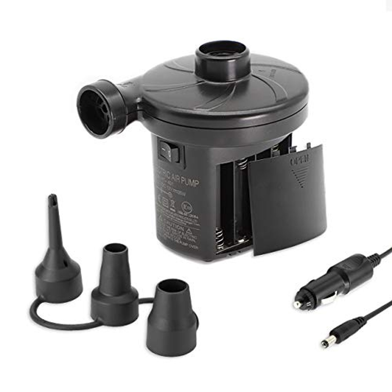 Tuomico Electric Air Pump, Portable 2in1 QuickFill Air Pump with 3