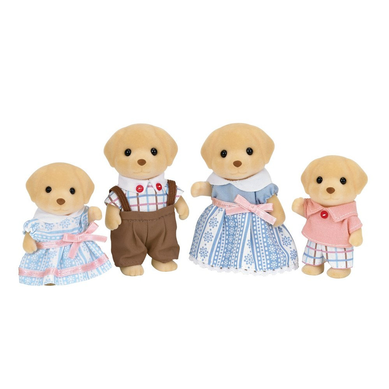 calico critters cc1454 chocolate labrador family doll set