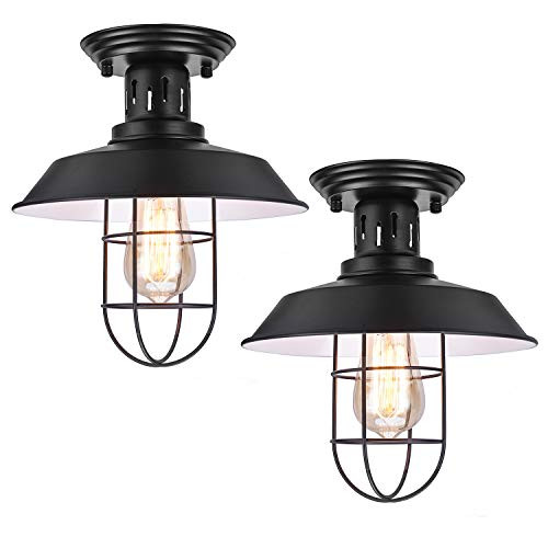 HMVPL Farmhouse Close to Ceiling Lights 