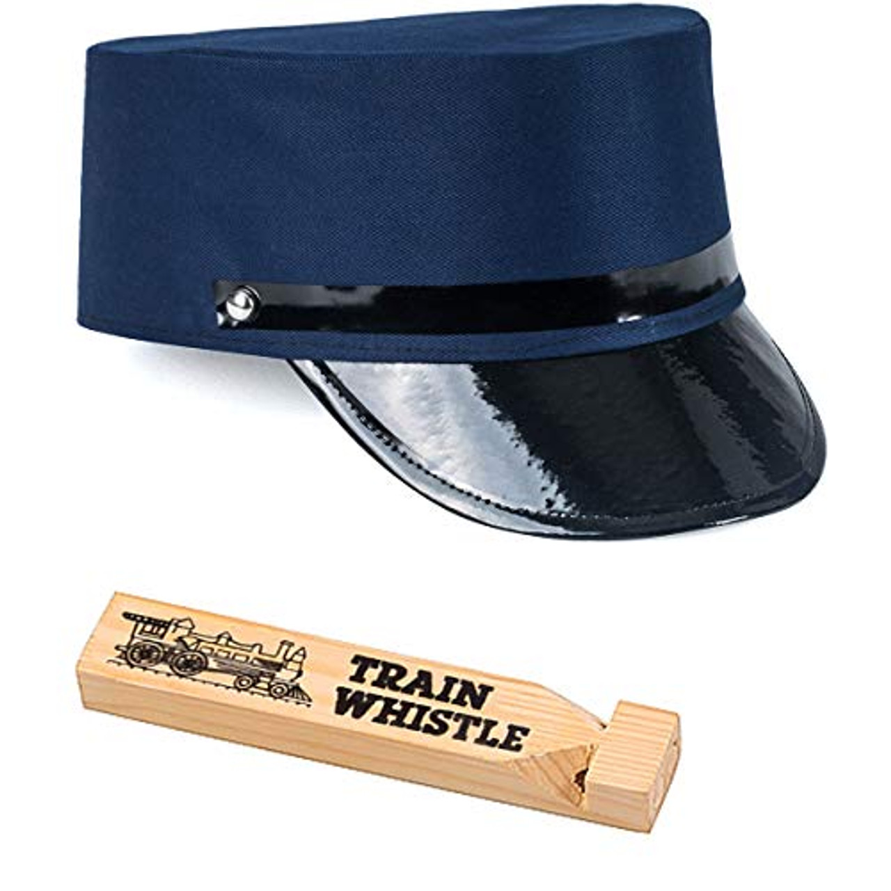 blue conductor hat