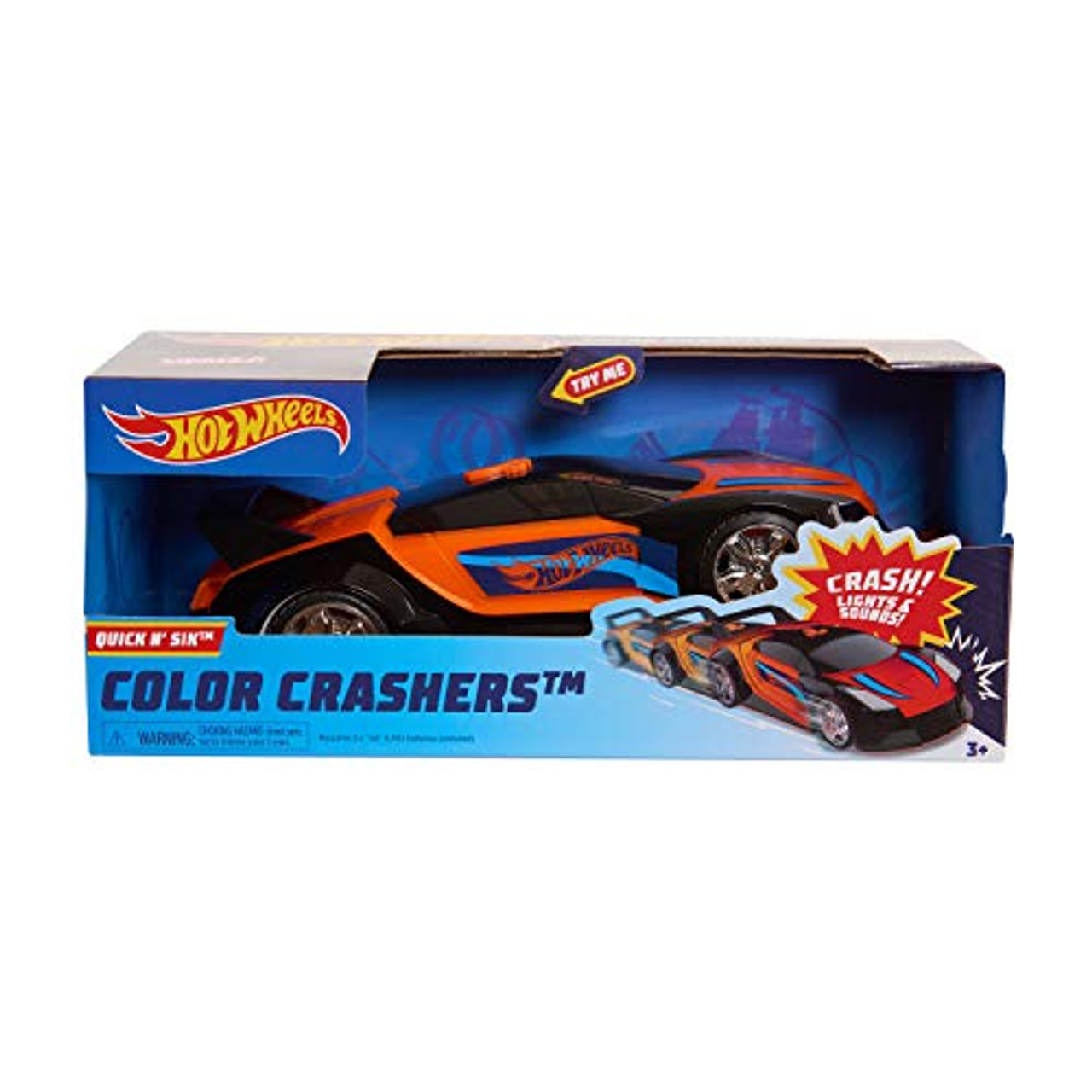 hot wheels race and crash