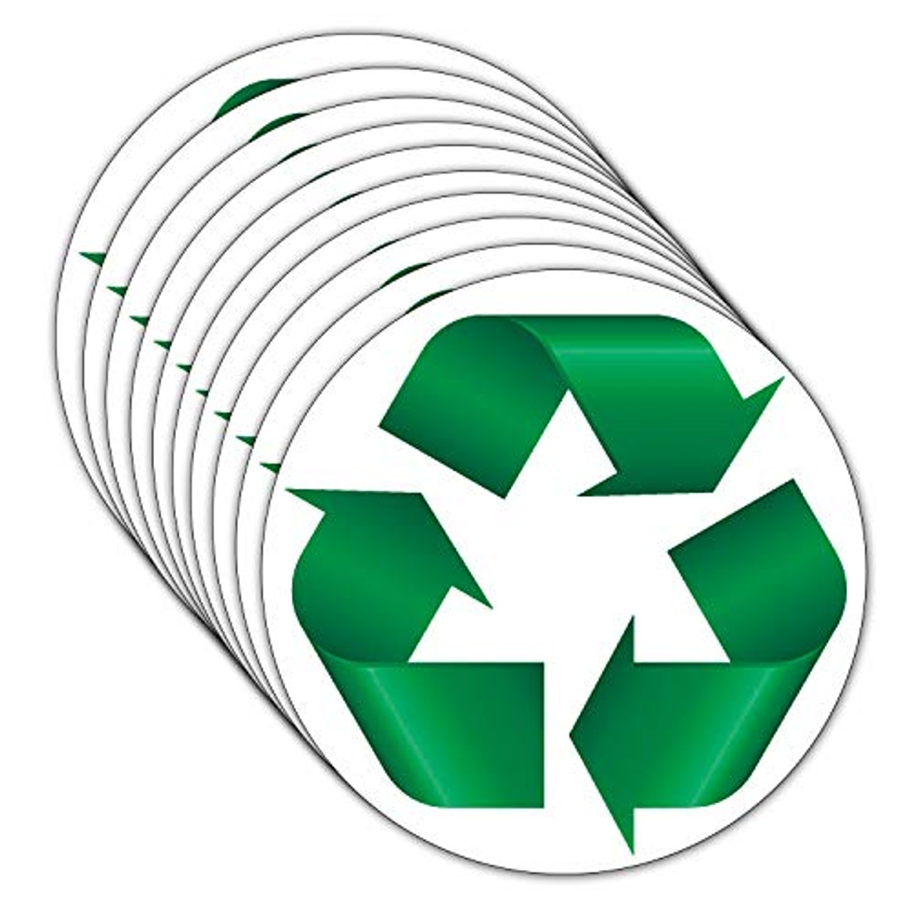 ICObuty Recycle Symbol Sticker 10 Pack Self Adhesive Vinyl ...