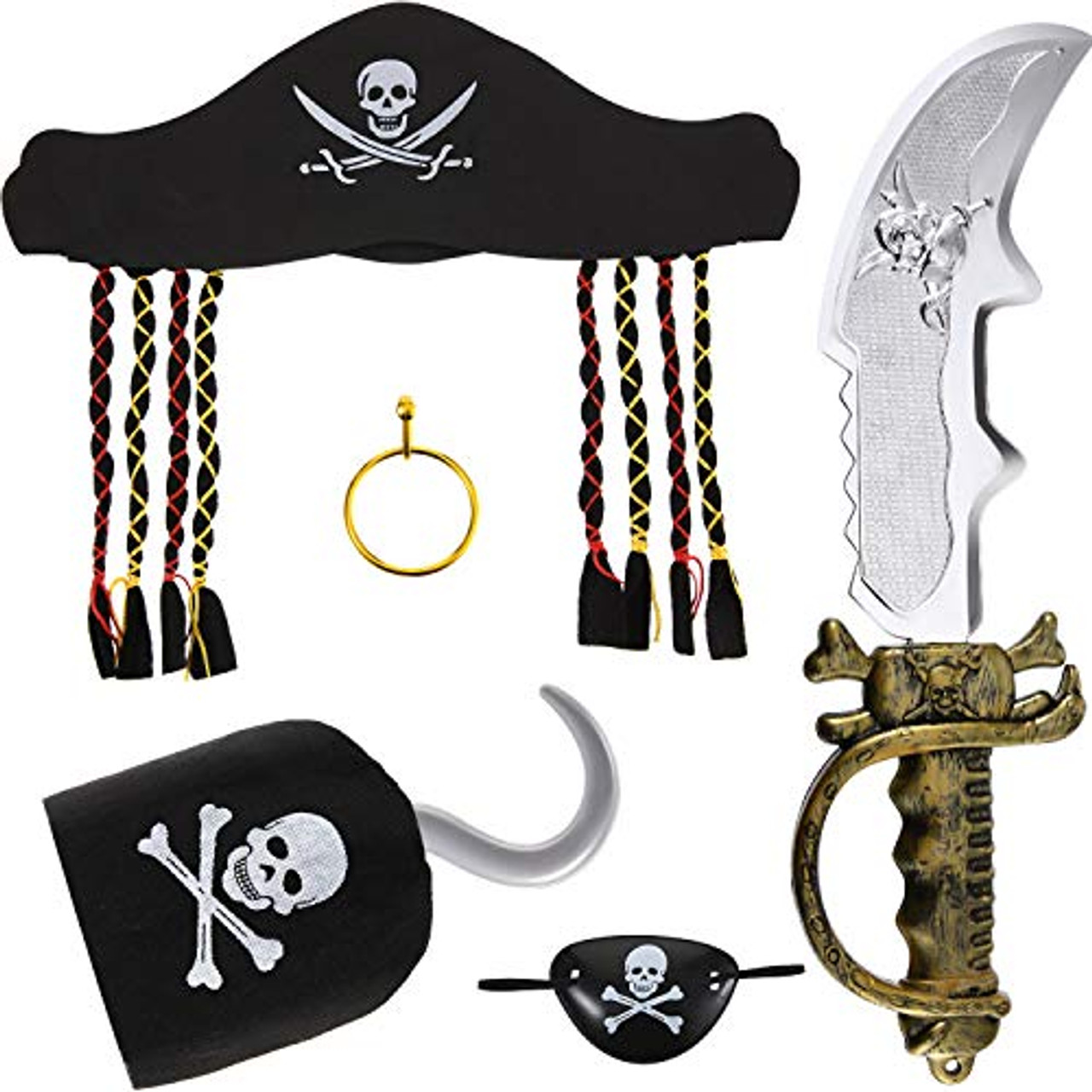 pirate hat and sword set