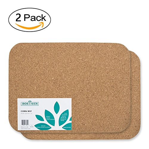Boeisen Cork Mat Bath Mat Non Slip Absorbent Bathmats Natural Doormats Kitchen Mat 23 6 X17 7 X0 4 2pcs Toyboxtech