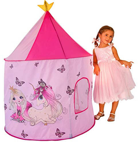 JOJOOKIDS Unicorn Kid's Pink Play Tent 