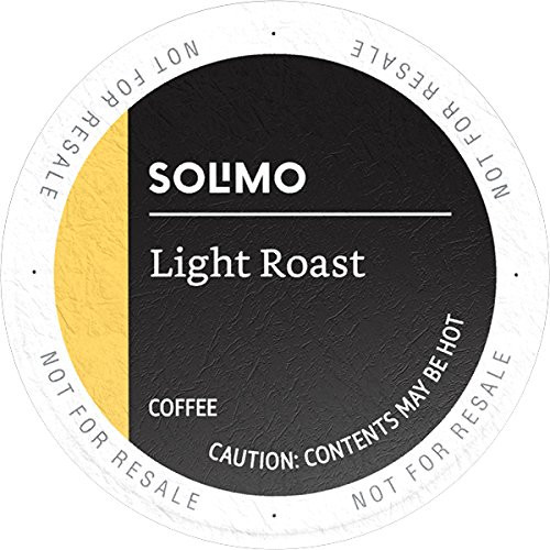 100 Ct. Solimo Light Roast Coffee Pods 