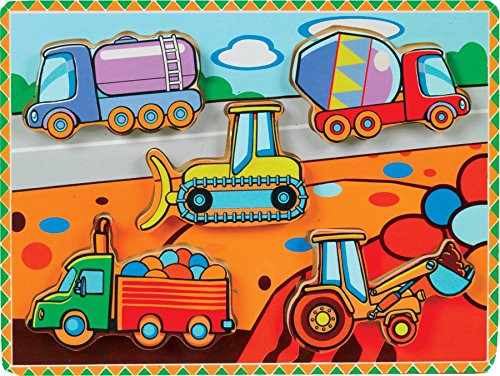 Small World Toys Ryans Room Wooden Puzzle Chunky Construction