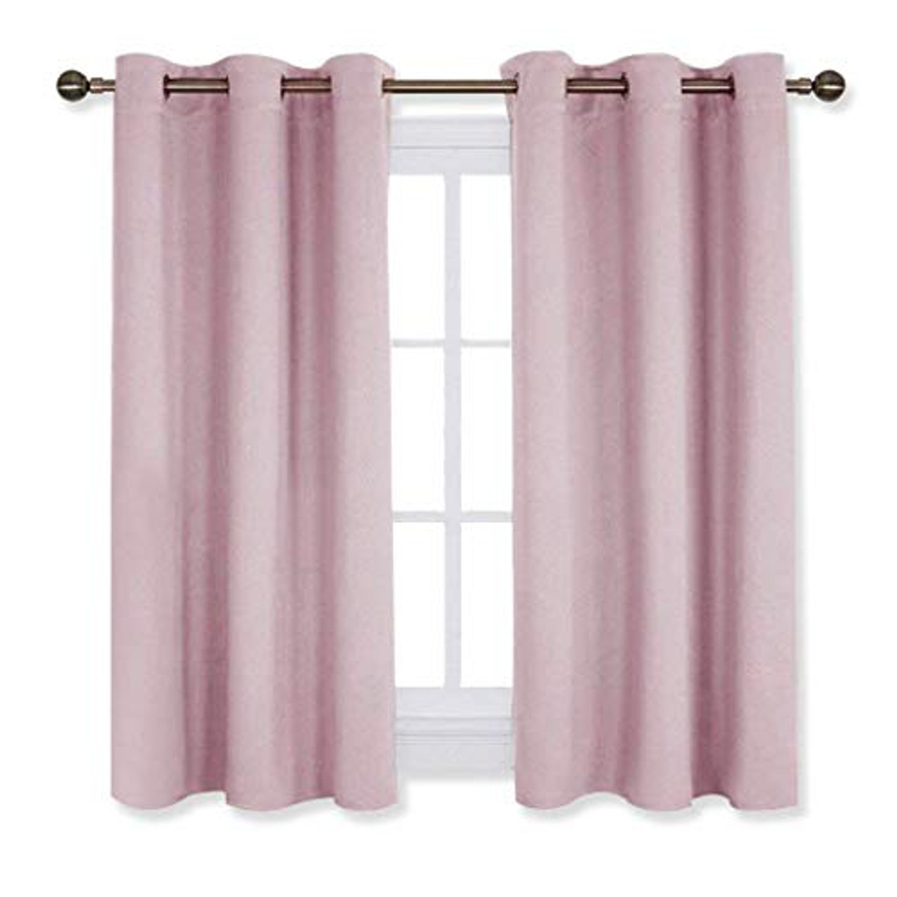 NICETOWN Blackout Curtain Panels for Girls Room, Baby Pink=Lavender Pink 
