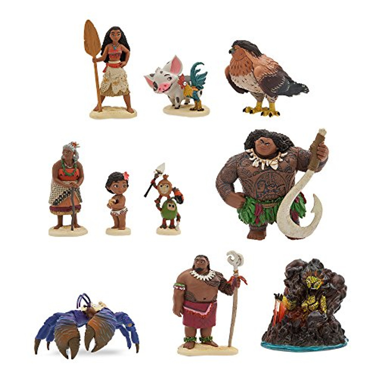 moana deluxe figurine set