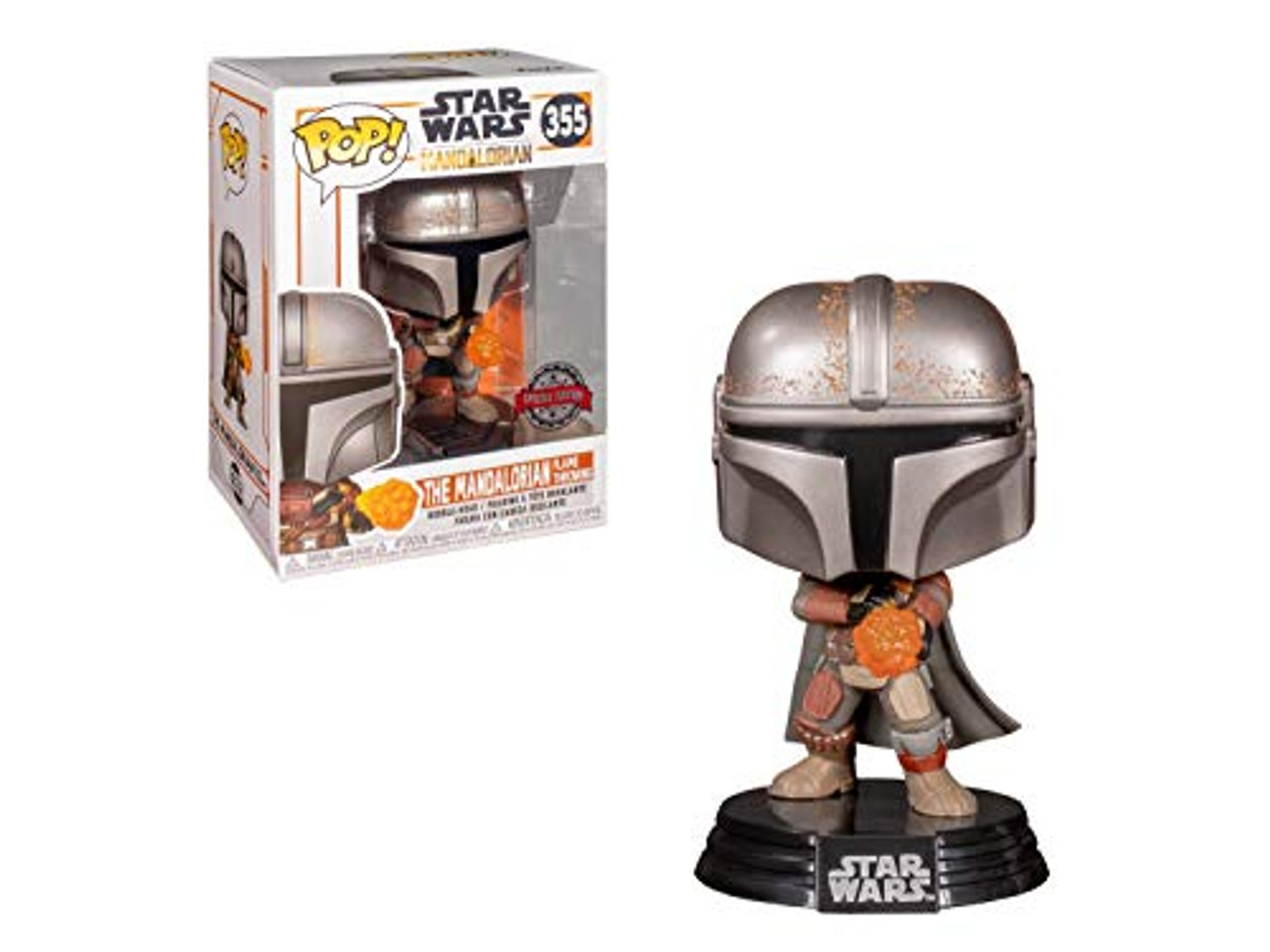 funko pop star wars the mandalorian with flame exclusive