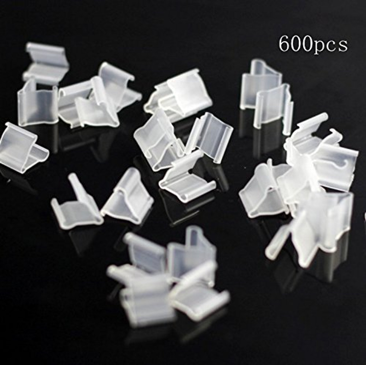 small clear plastic clips