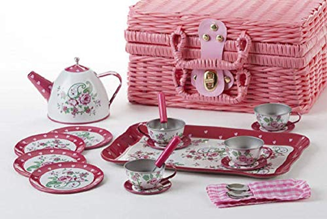 delton tin tea set