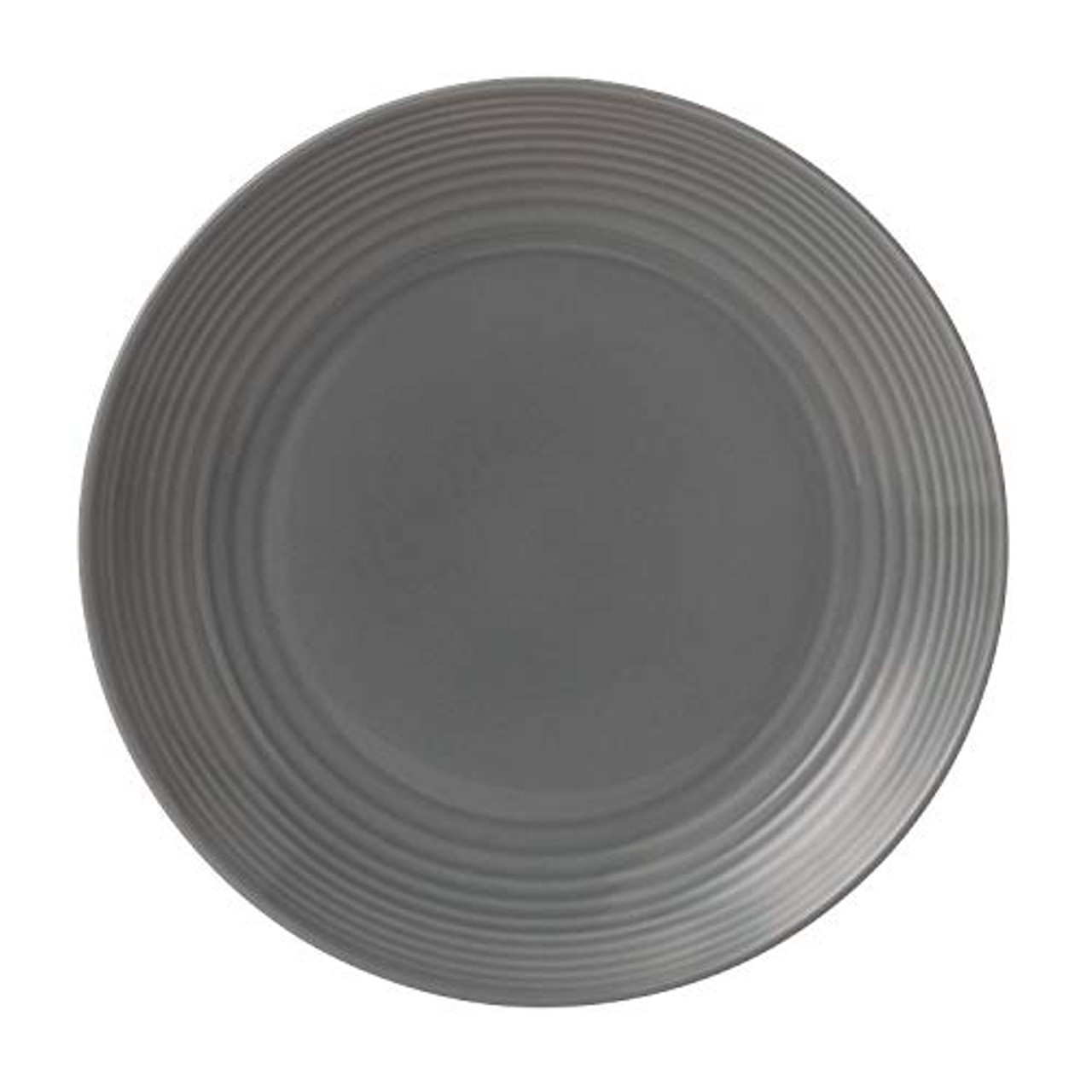Royal Doulton Maze Dark Grey Dinner Plate, 11", Gray Warehousesoverstock