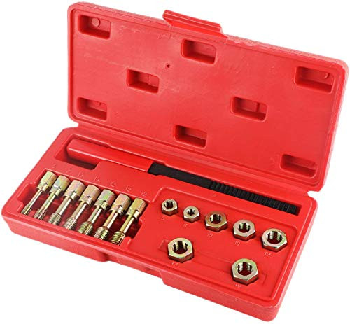 15 Piece Metric Thread Restorer Set 7 Metric Rethread Repair Tool Kit ...