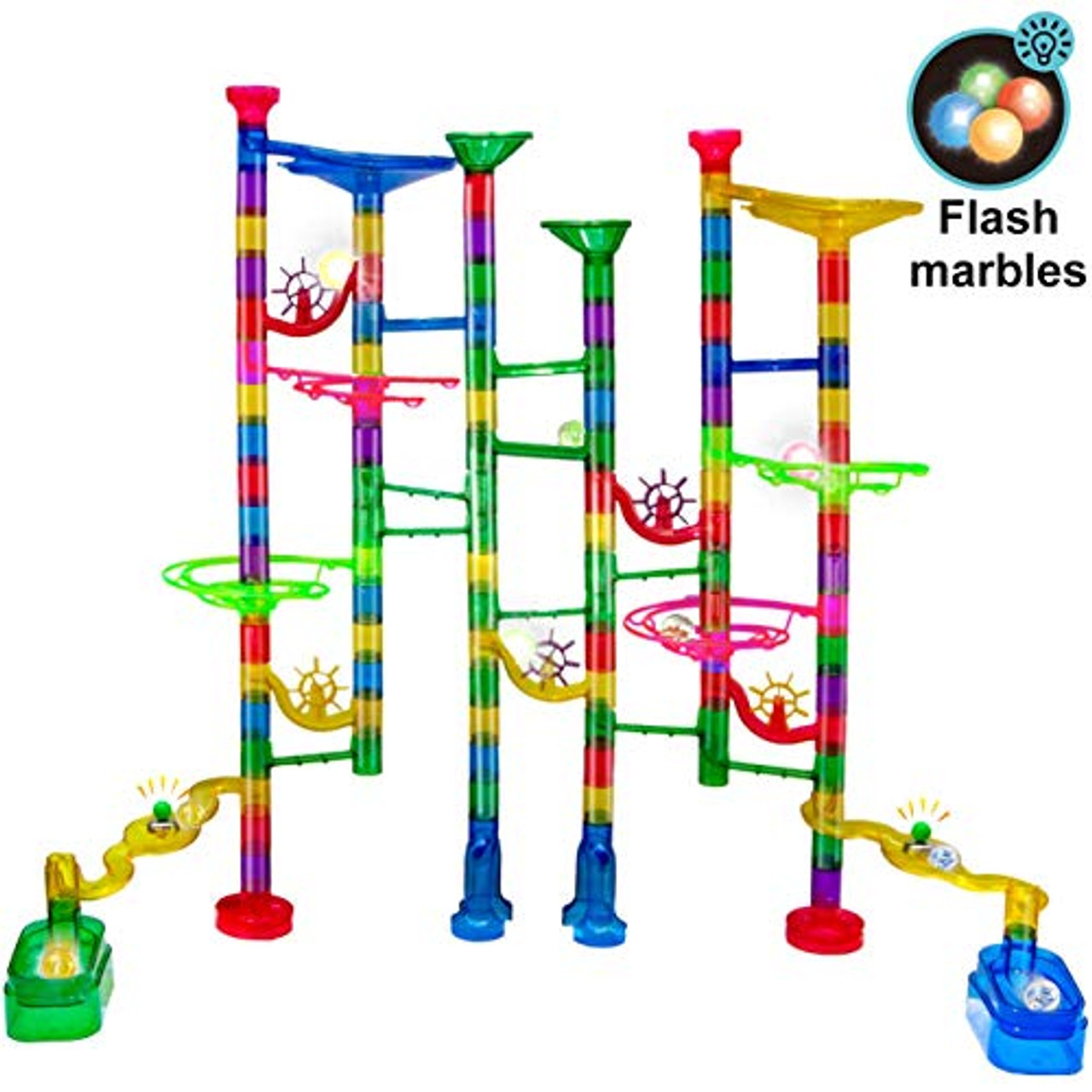 marble run track toy set