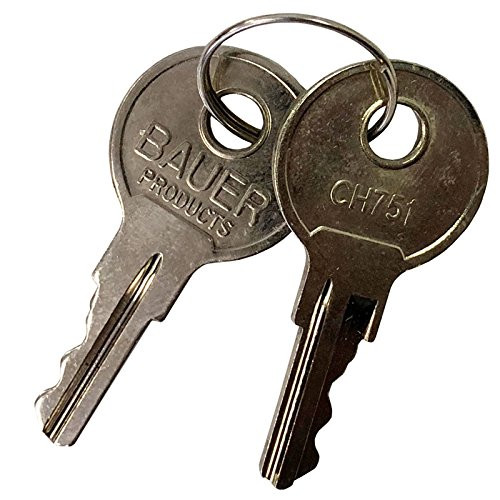 Bauer CH751 Replacement Keys for T-Handles, Camper Toppers, Camper ...