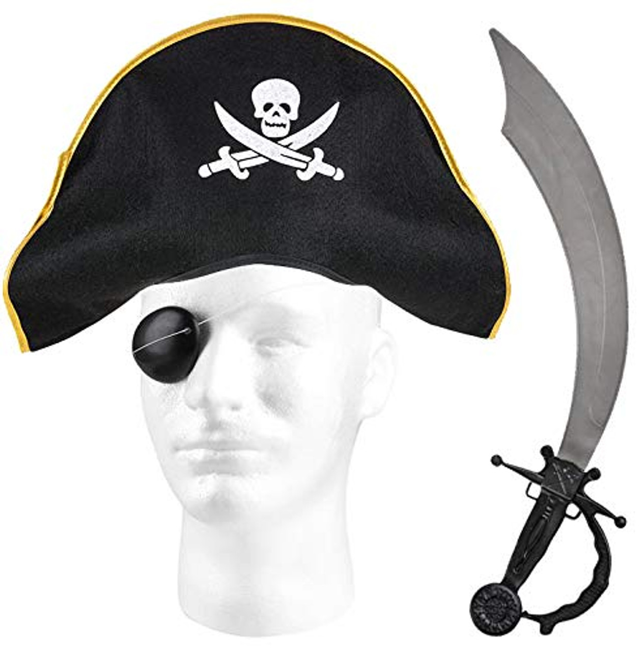 pirate hat and sword set