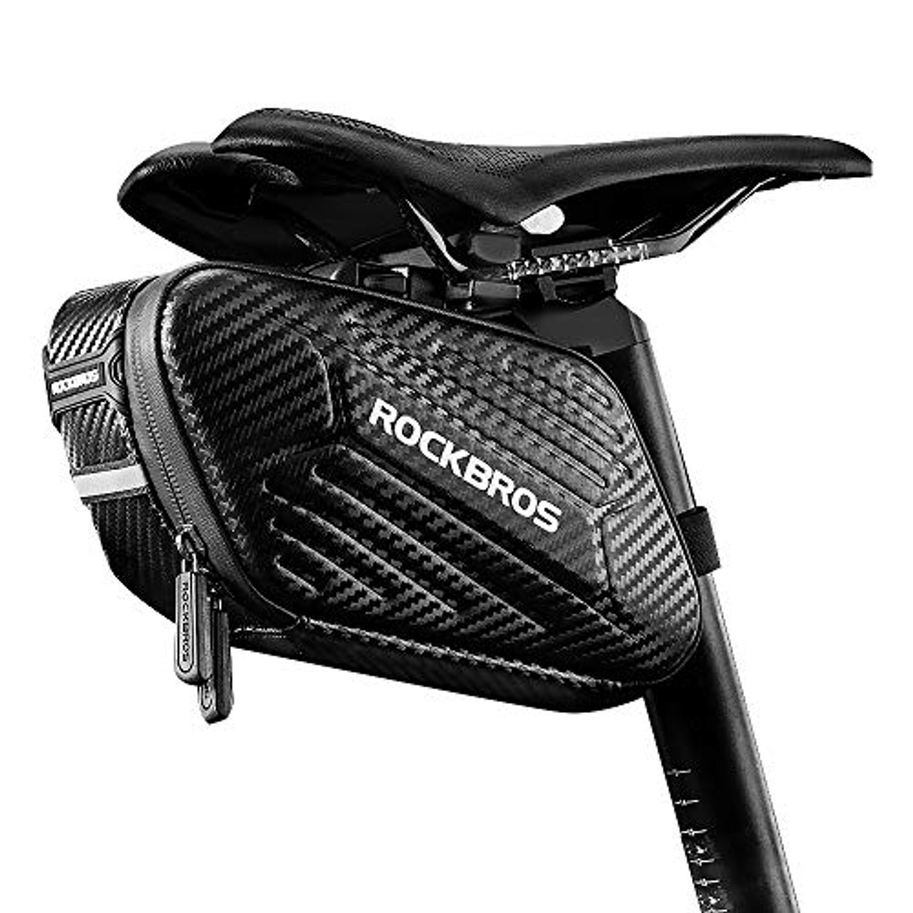 ROCKBROS Under Seat 3D Shell MTB Bike Seat Bag Waterproof Bicycle Saddle Bag 