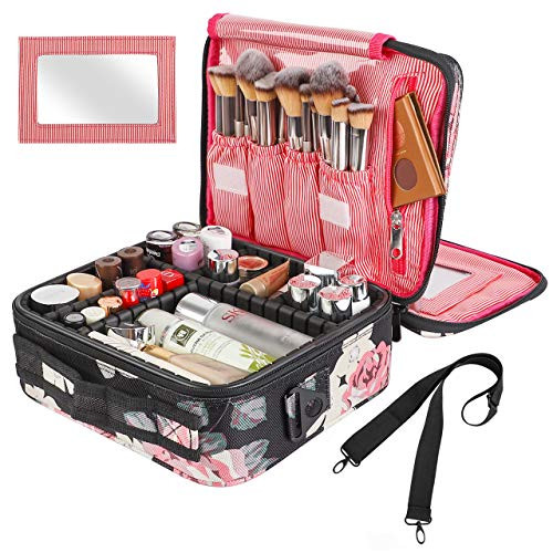 Kootek Travel Makeup Bag 2 Layer 