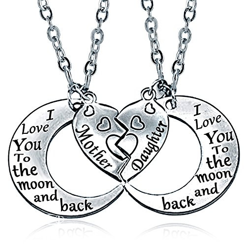 Mom Daughter Necklace Set 