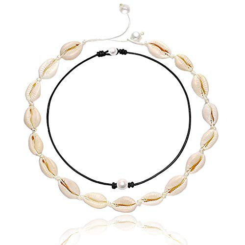 Pearl Shell Choker Necklace for Women 