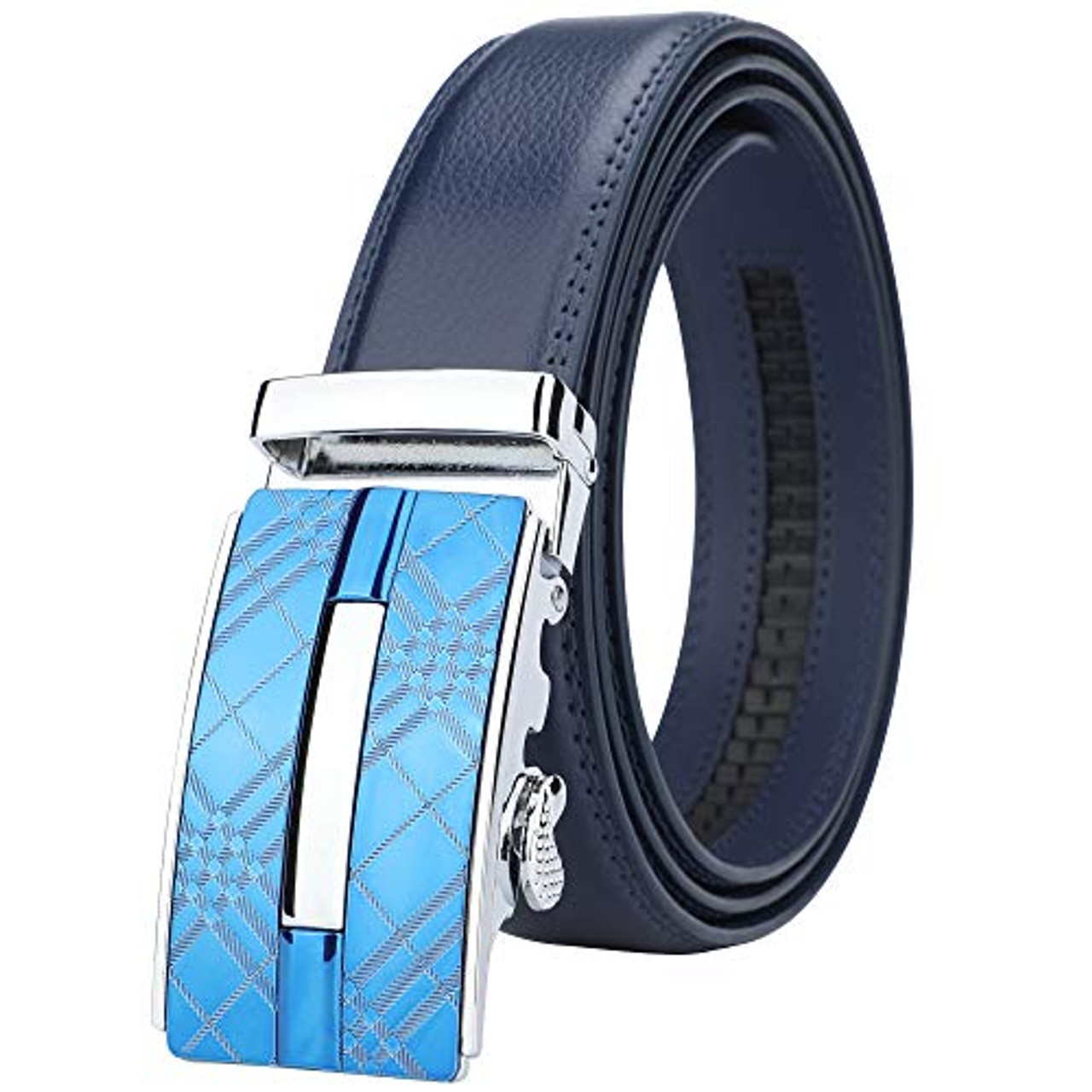 Lavemi Men s Real Leather Ratchet Dress Belt with Automatic ...