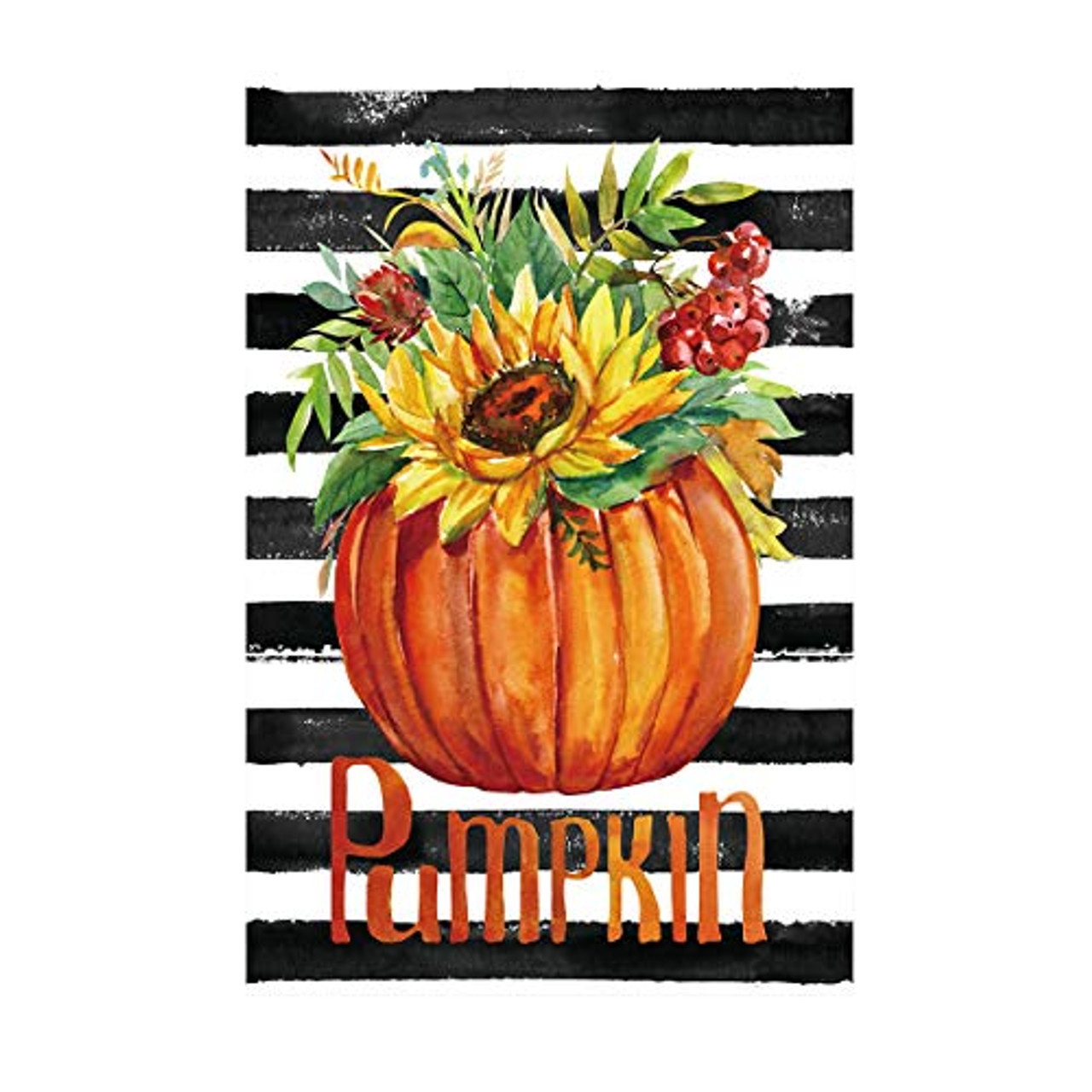 Botanical Leaves Fall House Flag Autumn Welcome Double Sided 28" x 40" 