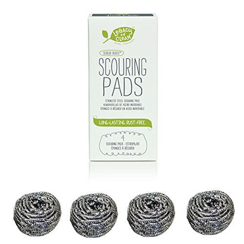 Amway Scouring Pads / Scrub Buds Stainless Steel 4 pack