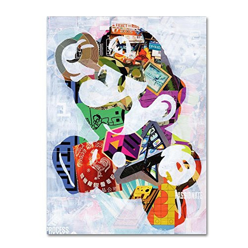 Mario by Artpoptart 18x24 Inch Canvas 