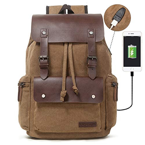 Lacattura Vintage Leather Backpack for 