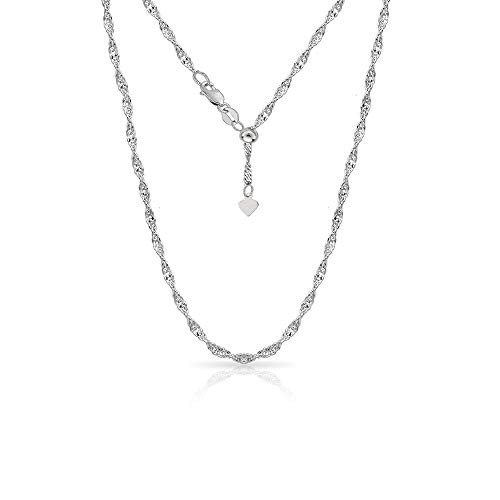 Sterling Silver 15MM Adjustable 