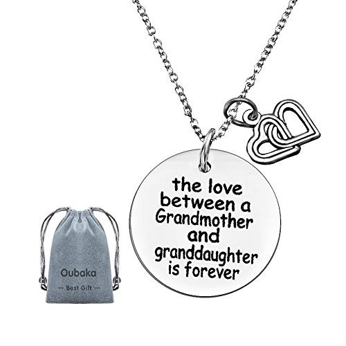 Engraved Necklace for Grandma, Jewelry 