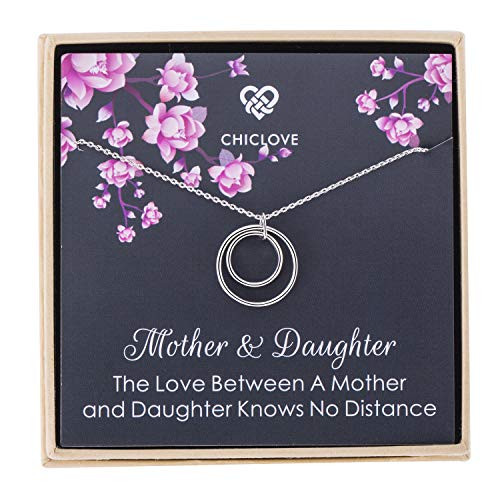 CHICLOVE Mother Daughter Necklace 