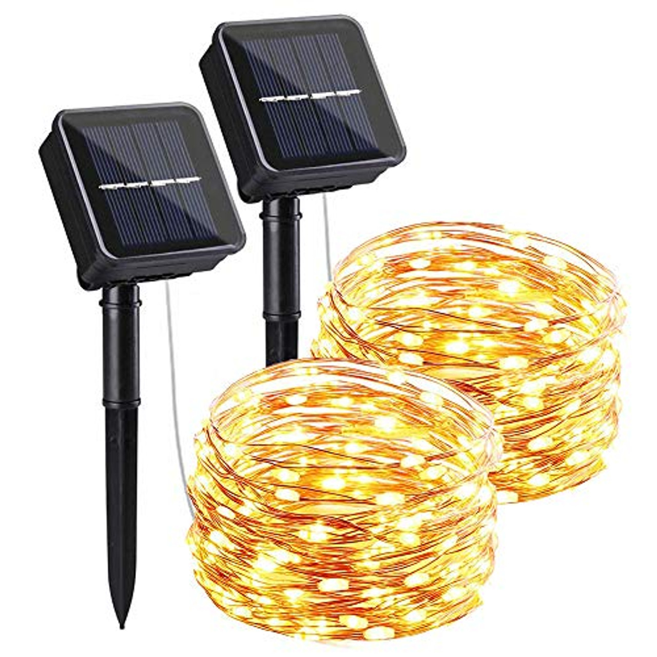 Upgraded Solar Powered String Lights,200LED Copper Wire Solar Fairy Lights 66Ft 