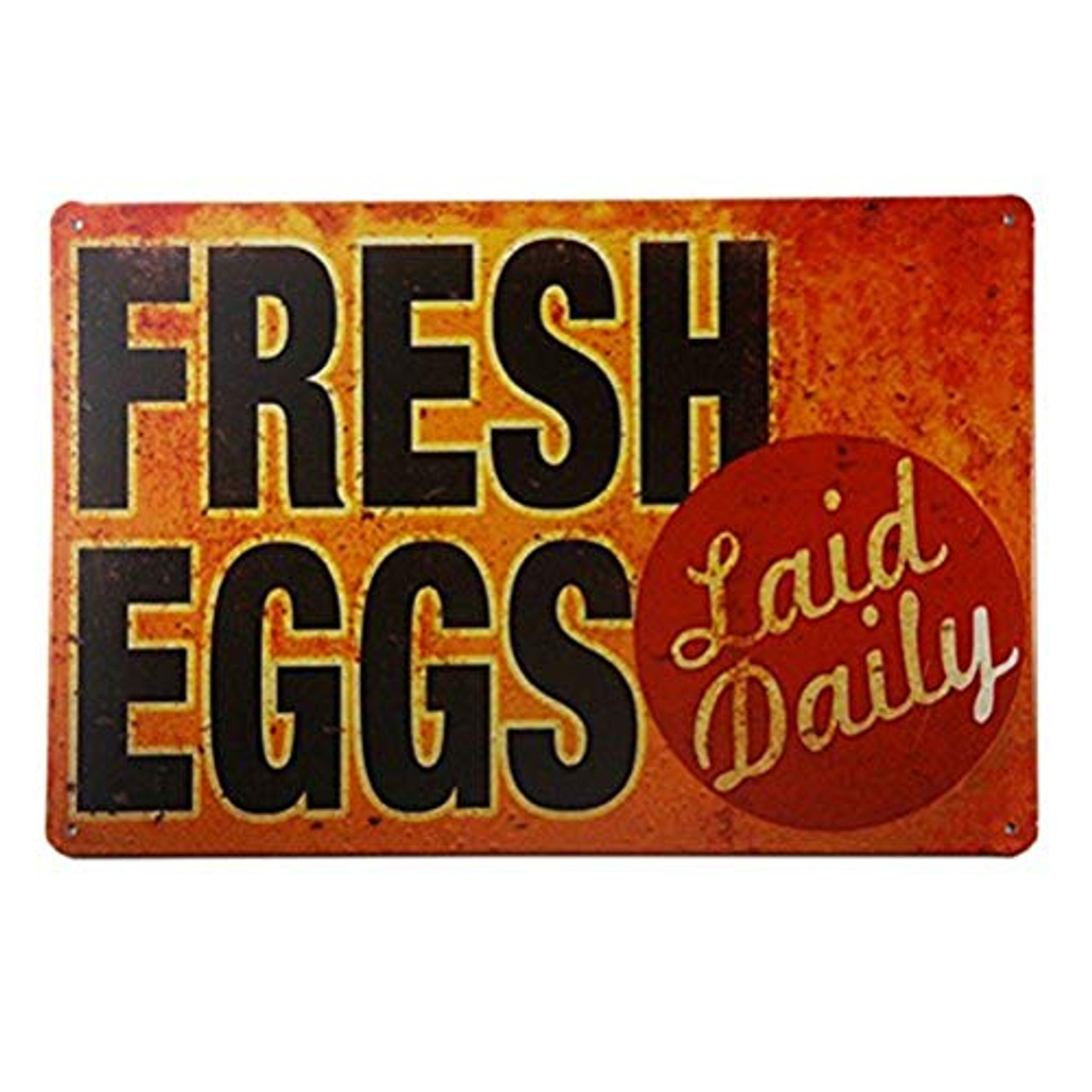 TIN SIGN Fresh Eggs 10 Cents Kitchen Cottage Farm Coop Rustic Metal Décor B989 