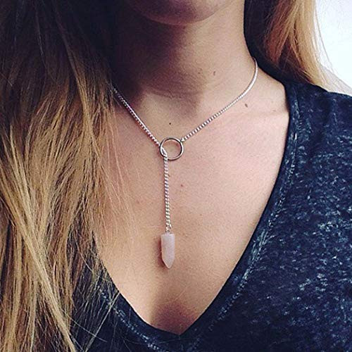 Hannah Boho Ring Necklace Silver 