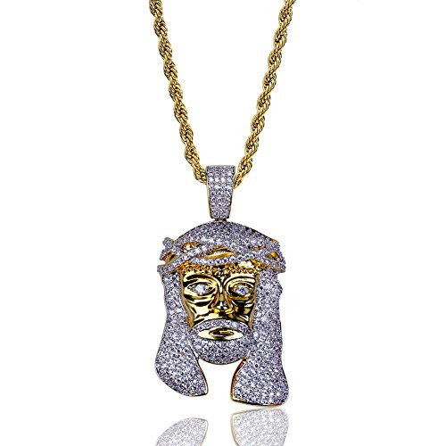 TOPGRILLZ Men Hip Hop Gold Plated Iced 