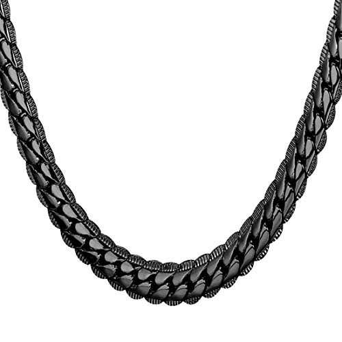 U7 Men Thick Snake Curb Chain Necklace 