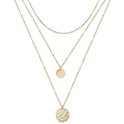 Unicra Dainty Disc Layered Choker 