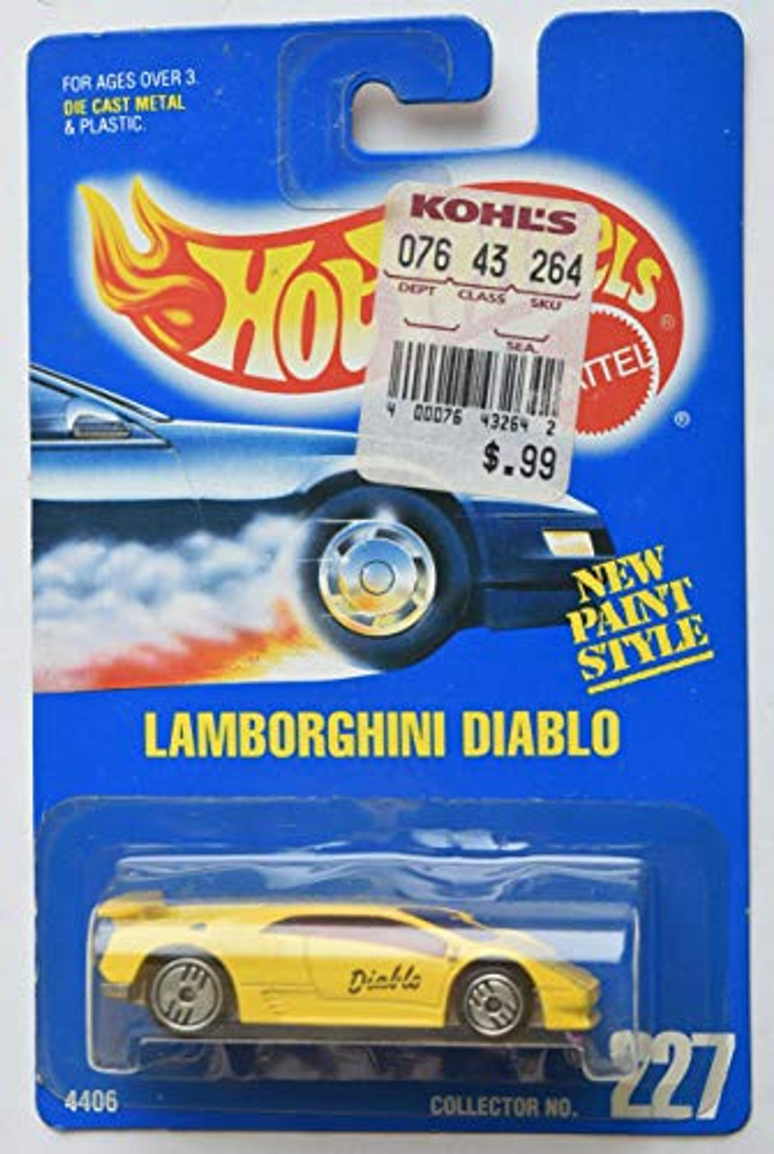 lamborghini diablo hot wheels 1990