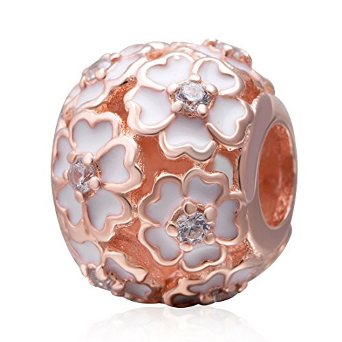 925 Sterling Rose Charm Flower Charm 