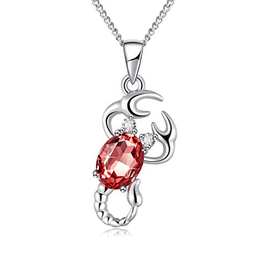 PLATO H Women Scorpio Necklace Crystals 