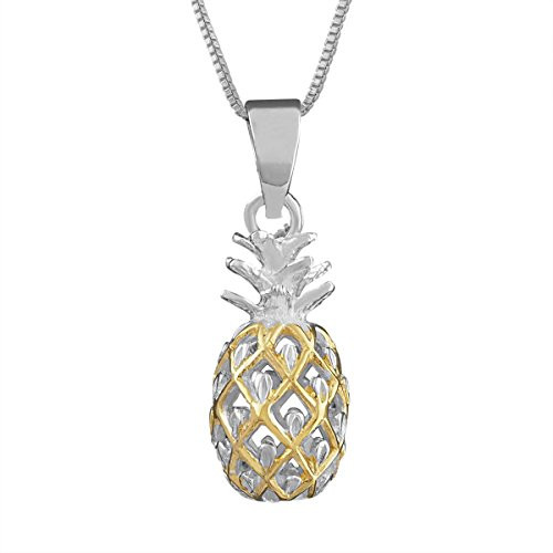 Sterling Silver with Yellow Gold Tone 