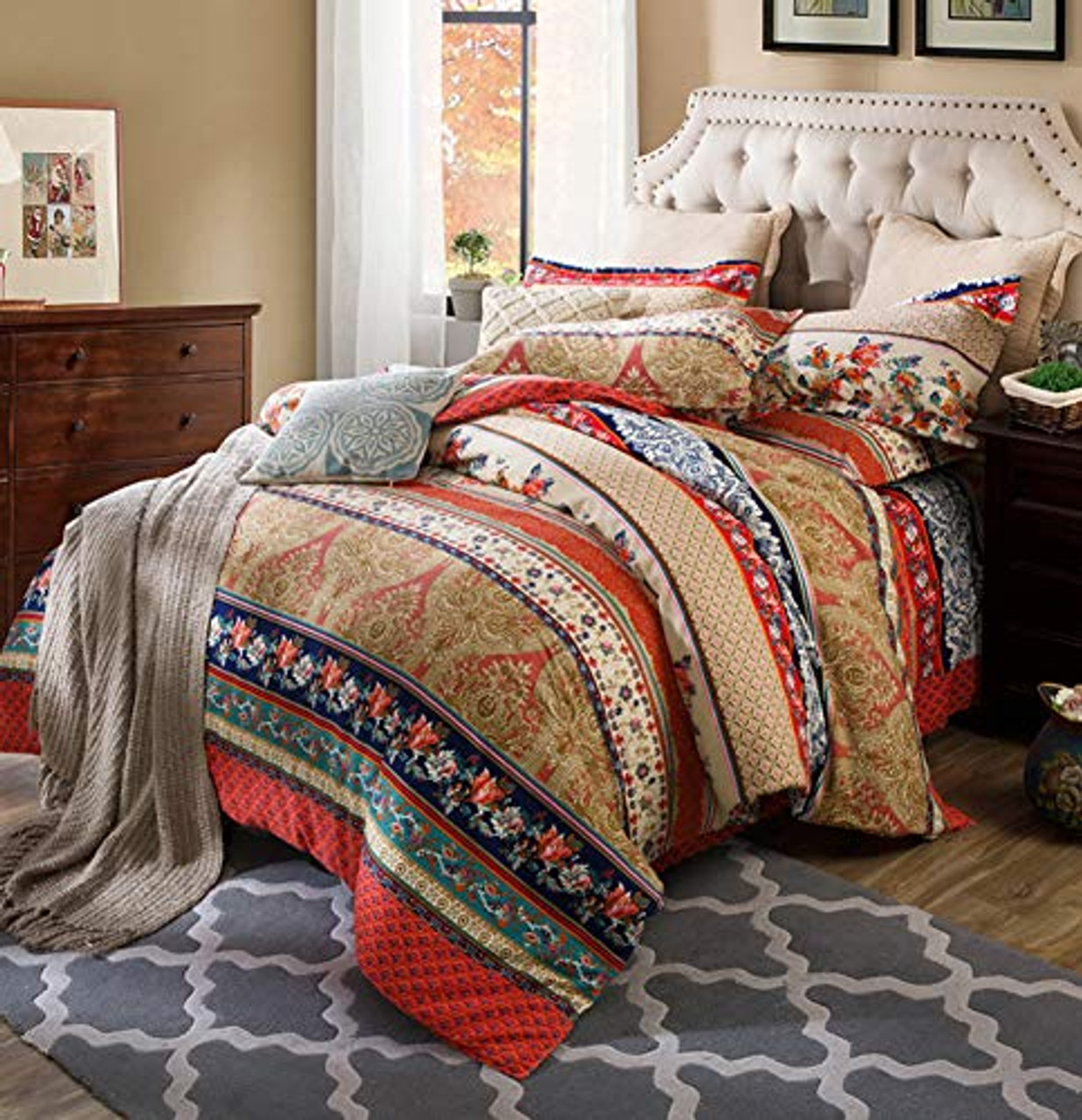 boho king duvet