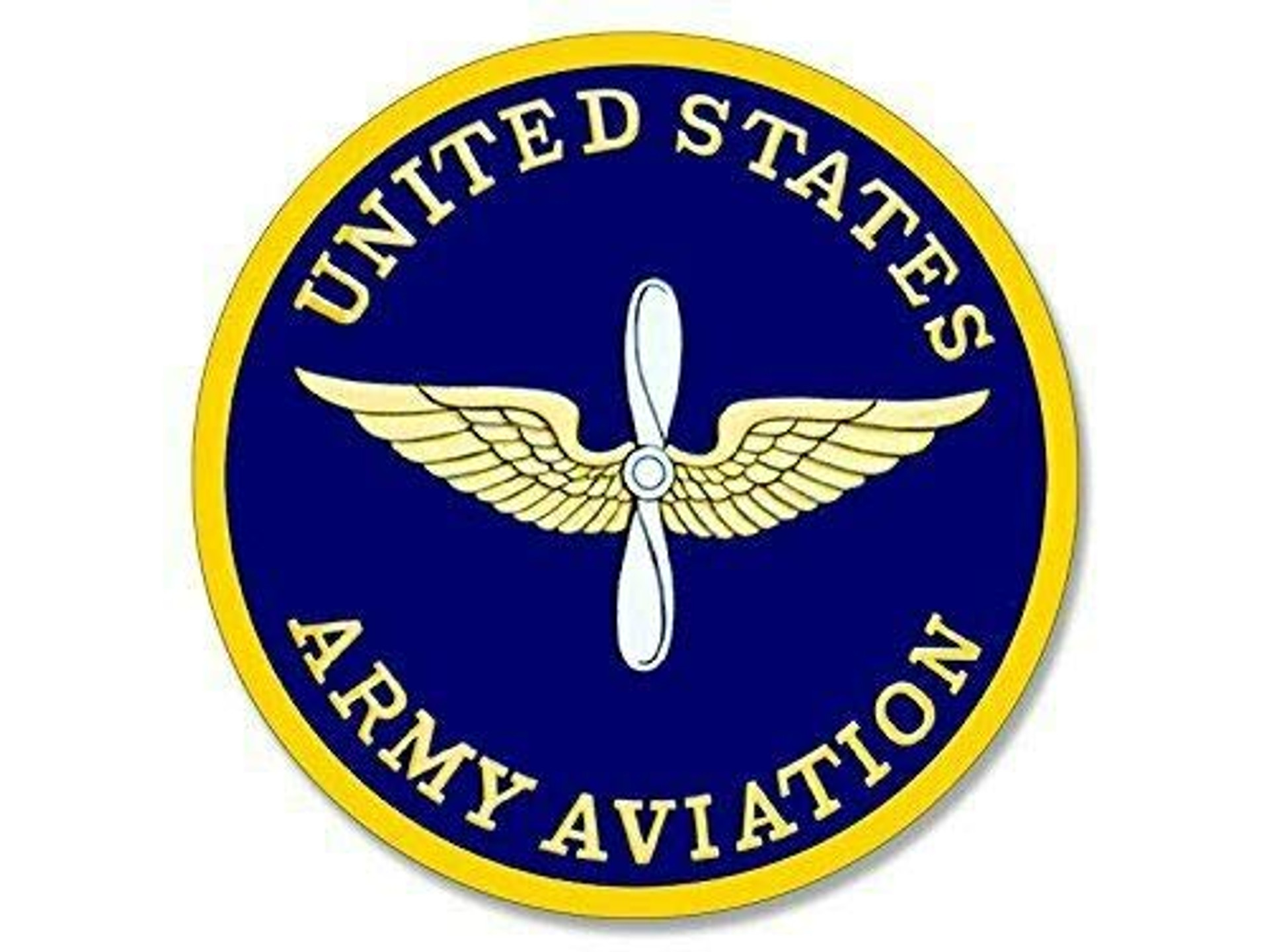 MAGNET 4x4 inch Round Army Aviation Seal Sticker Military Insignia Logo ...
