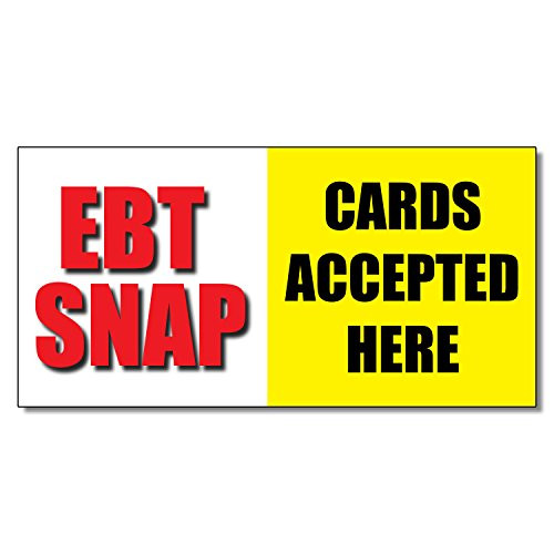 Ebt Snap Cards Accepted Here Business Decal Sticker Retail Store Sign 4